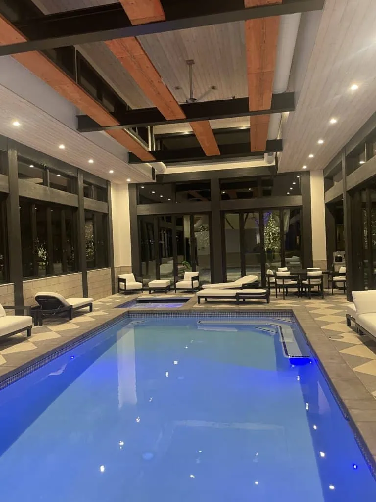 Pool Room Windows Interior Moyes Glass